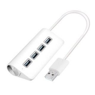 코시 뉴욕 4포트 USB허브 UH3085, 화이트, 1개