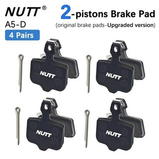 NUTT 2/4 피스톤 Y-5 A5-D 브레이크 패드 세라믹 유압 디스크 MTB 전기 자전거 스쿠터 켈리퍼 부품, 04 2-pistons 4 Pairs, 4개