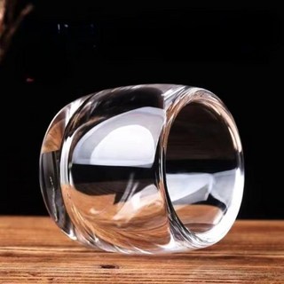 두꺼운 단열 위스키 유리 컵 투명 에스프레소 커피 머그잔 수제 맥주 와인 중국 차 작은 음료 용기, 01 about 85ml, 01 3pcs, 3개