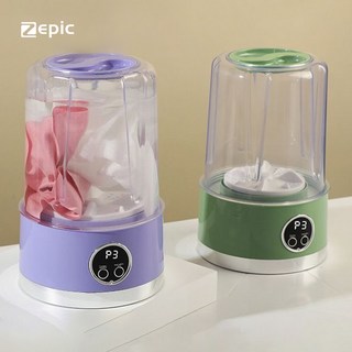 미니 세탁기 유아복 속옷 세탁기 휴대용 소형 세탁컵 기숙사 양말 빨기 강력 신기, 퍼플