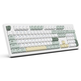 한성컴퓨터 유무선 기계식 키보드 딥블루 뽀송 38g, 말차크림, TFG Cloud CF, 저소음 적축