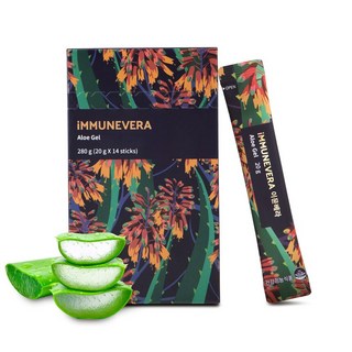 웰릿 이뮨베라 면역력 알로에 베라 젤리 250mg 비타민C 14포, 1개, 기본, 280g