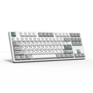 한성컴퓨터 3모드 폼떡 윤활 가스켓 유무선 기계식 텐키리스 키보드, GK797PRO 딥블루 저소음 뽀송 38G, 메탈화이트(한국정품/1년AS)