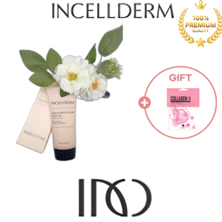 최신정품 인셀덤 선크림 썬크림 썬젤 아쿠아 선젤 50ml 무기자차+콜라겐 마스크팩 1개 550ml 상품 이미지