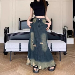 Cwadun 여성용 찢어진 모서리 반바지 스커트
