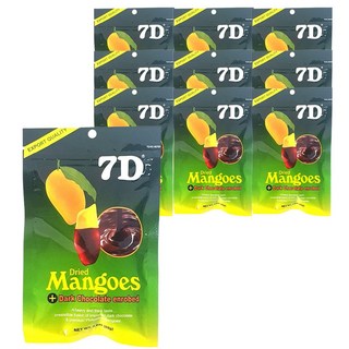 7D 초코 건망고 세븐디 건조 말린 망고, 80g, 10개