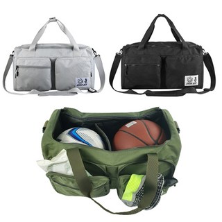 2세대 옥스포드 스포츠 축구 헬스 칸막이 더블백 가방, 그레이, 1개