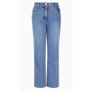 아떼 바네사브루노 여성 블루 워싱 면 데님팬츠-226620