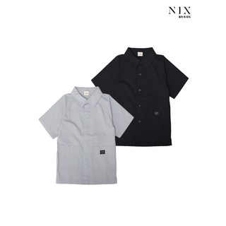 닉스키즈 NIXKIDS 유니) 코튼컬러 2포켓 루즈핏 래글런 반팔 셔켓 FKRMCJV711P