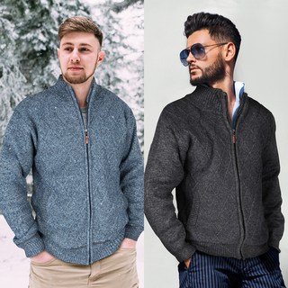 니트 하프 가디건