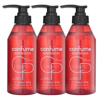 과일나라 컨퓸 슈퍼하드 헤어젤, 400ml, 3개