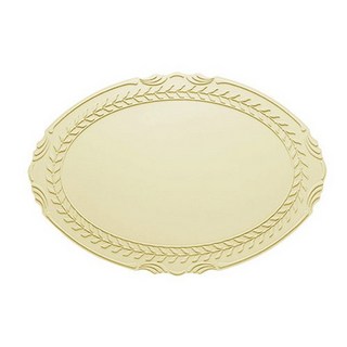 시라쿠스 로렐 리프 실리콘 테이블매트, beige, 44×30, 4개