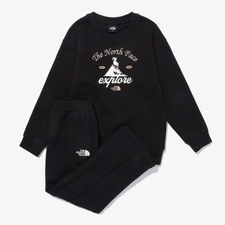 노스페이스 키즈 상하세트 상하복 NBH 익스플로어 스웻 셋업BLACK