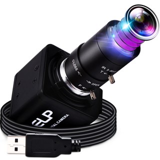 ELP 4K 카메라 광학 4 배 줌 웹캠 2.812mm 가변 초점 렌즈 usb 웹캠 발리 포컬 렌, 1개