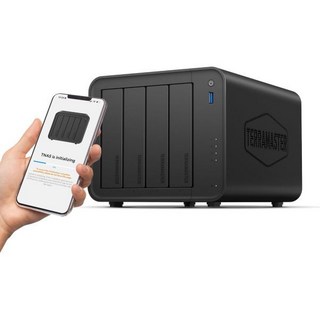 테라마스터 F4-425 4베이 NAS 저장장치 – 인텔 x86 쿼드코어 CPU 4GB RAM 2.5GbE LAN 네트워크 연결 저장소 멀티미디어 서버 (디스크 없음), 4Bay/ F4-425