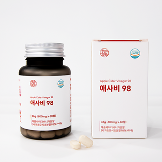 함량의꿈 애사비 정 98% 말초산 알약 애플사이다비니거, 1개, 60정