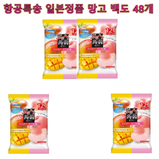 일본정품 오리히로 곤약젤리 망고복숭아, 48개, 20g