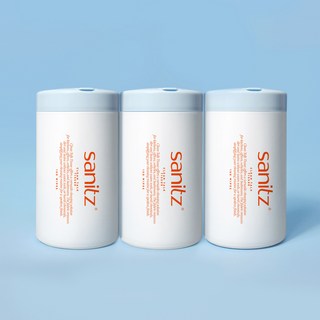 새니츠 클린톡 올인원 청소용 세정 물티슈, 3개, 650g, 150매