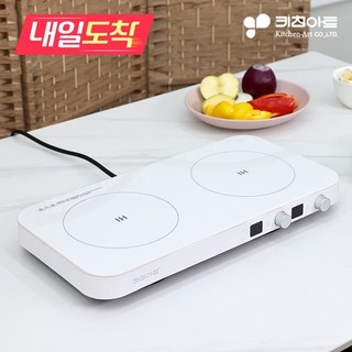 키친아트 인덕션 2구 슬림형(단품) KI-2800FS, 없음, 일반형, KI-2800FS(단품)