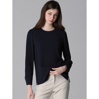 쉬즈미스 감도있는 라운드넥 미니멀 블라우스 택가격 158000원