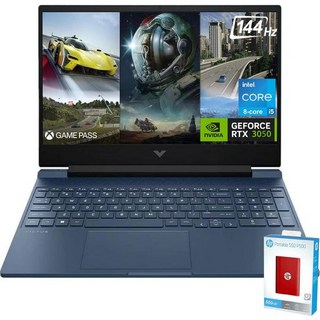 HP 빅터스 게이밍 노트북 15.6인치 FHD IPS 144Hz 디스플레이 8코어 인텔 코어 i5-12450H 프로세서 엔비디아 지포스 RTX 3050 64GB DDR4, 32GB RAM | 1TB SSD, 8-core Intel Core i5-12450H |, 1개