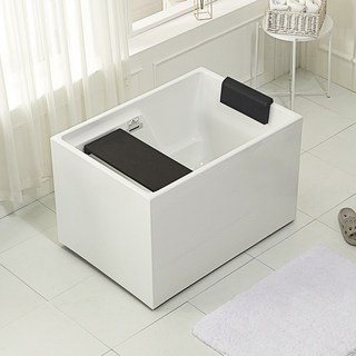 사각 아크릴 욕조 깊은욕조 이동식 프리스탠딩 반신욕조 미니 작은 간이 가정용 반신욕, 1개