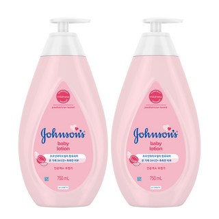 존슨즈 베이비 로션 핑크, 750ml, 2개
