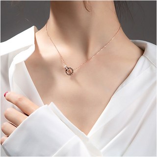 swygsqql18K 황금색 다이아몬드 목걸이 화이트데이 선물 하트 이니셜 팬던트 고급14K 18K 금목걸이 여자친구 여자목걸이