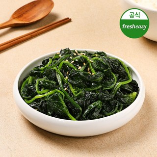 프레시지 대용량 반찬 업소용 시금치나물 (냉동) 1kg, 2개