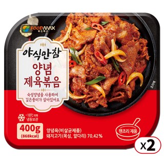 야식만참 양념제육볶음, 2개, 400g