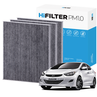 2+1 하이필터 PM1.0 활성탄 자동차 에어컨필터 현대, 3개, 아반떼 MD (5세대) H10E105