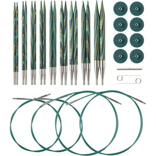 닛픽스 캐스피언 대바늘 3.5mm - 8mm 탑다운 니트 조립식 용품, Caspian, 1개