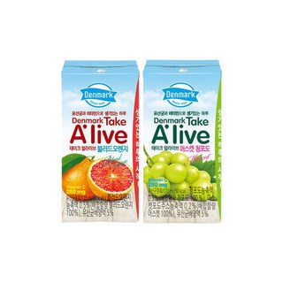 동원 테이크얼라이브 오렌지 120mlx24+청포도 120mlx24, 1개, 48개, 120ml