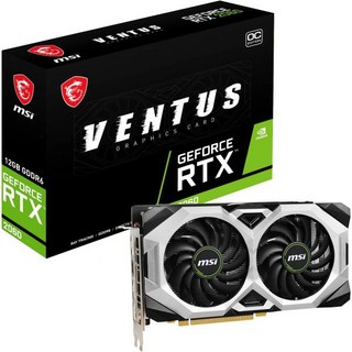 MSI 게이밍 지포스 RTX 2060 126GB GDRR6 192비트 HDMI/DP 1680MHz 부스트 클럭 레이 트레이싱 튜링 아키텍처 VR 준비 그래픽 카드(RTX Ven, MSI 게이밍 지포스 RTX 2060 126GB GDR