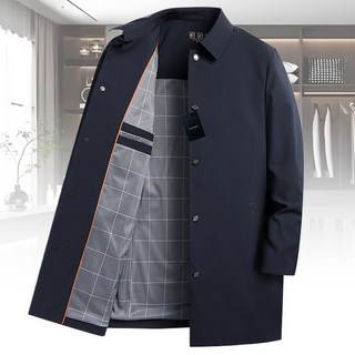 Zenaris 중년남자 트렌치 반코트 춘추 하프 정장자켓 아우터 카라넥 얇은 싱글 재킷 상의