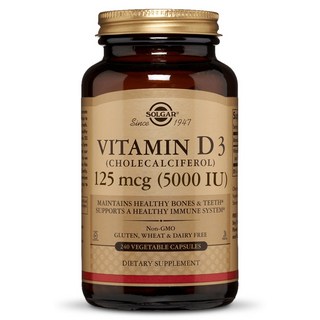 솔가 비타민 D3 5000IU 베지터블 캡슐, 240정, 1개