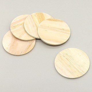 원목 컵받침 9cm 반제품