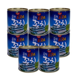 동원 꽁치 통조림 꽁치캔, 280g, 8개