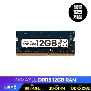 RAMAXEL DDR5 12GB 4800MHz 램