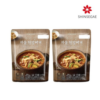 [피코크] 우리집 차돌된장찌개 500g x 2팩, 2개