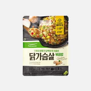 [풀무원]7가지 야채와 닭가슴살볶음밥 5봉, 없음, 450g, 5개