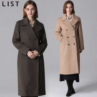 [리스트(LIST)] 울 와이드 스트랩 핸드메이드 코트 (택가격:568000원)