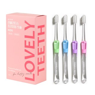러블리티스 치과전용 프리미엄 어린이용 칫솔 이중슬림모 유아~초등칫솔, 1개, 12개입