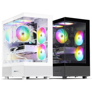 다크플래쉬 DB330X RGB 강화유리, 1개, 블랙