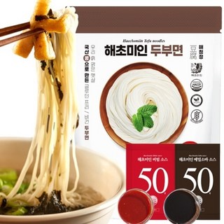 해초미인 두부면 10봉+비빔5+메밀소바5, 1세트