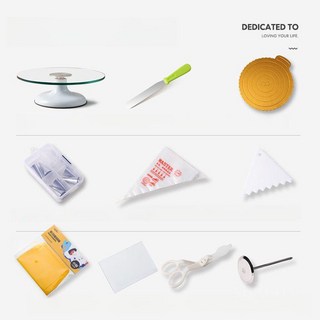 돌림판 케이크 아크릴 클래스 수업 연습용 베이킹 행사, 추천12인치화이트(초보자를위한기본턴테이블세트), 1개