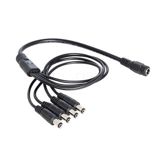 KDsafe 다이렉트 DC 5.5mm CCTV 아답터 및 LED 4분배기 연장케이블 1개 dc짹