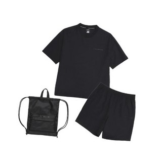 내셔널지오그래픽 N252UPB900 우븐 반팔+반바지 CARBON BLACK 712448