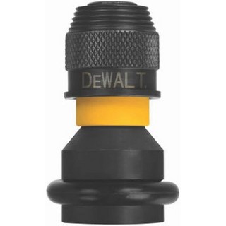 DEWALT DW2298 1/2인치 정사각형 ~ 1/4인치 어댑터 육각형 급속 로드 블랙, 1개