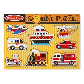 MELISSA & DOUG 차량 사운드 퍼즐 1개, MELISSA & DOUG 차량 사운드 퍼즐, 1개